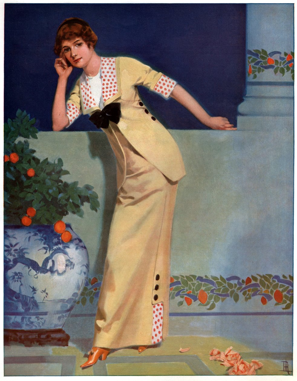 Mulher em 2700. (Ilustração, ca. 1910) de Unbekannter Künstler