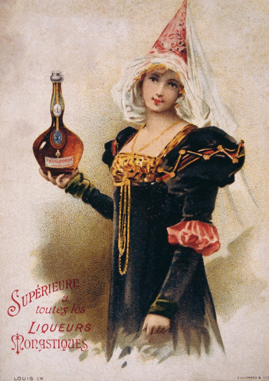 Mulher com um traje medieval (postal) de Unbekannter Künstler