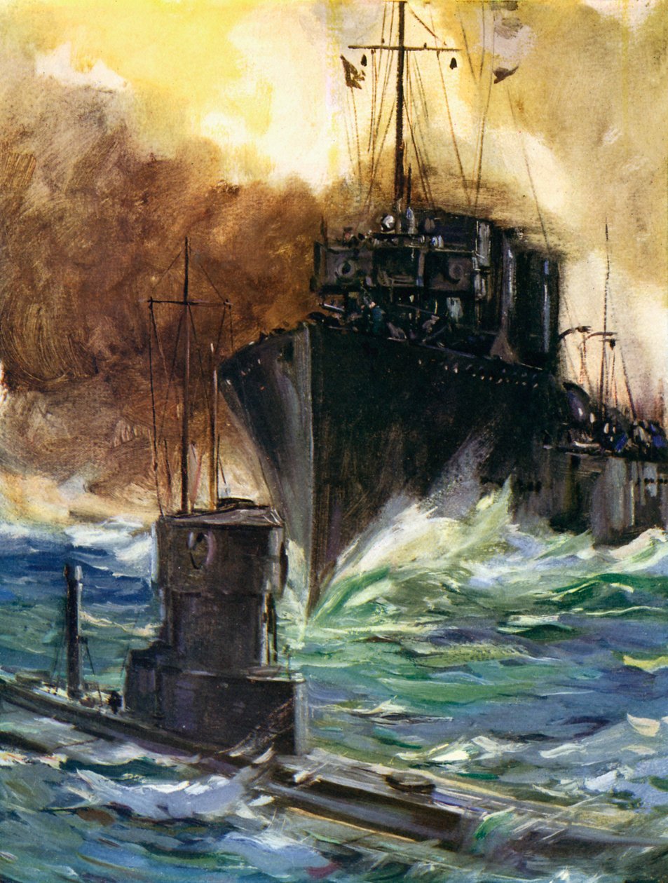 Primeira Guerra Mundial - H.M.S. Badger de Unbekannter Künstler