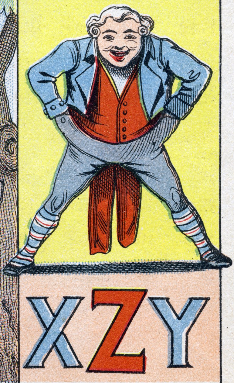 XZY cartas. Gravação em "ABC Les Images en Alphabet". Imagem epinal. Pellerin e Cie, impressora-editora, Epinal, final do século XIX, cerca de 1890. 10 páginas. Dim: 19,5 x 13,5 cm. de Unbekannt