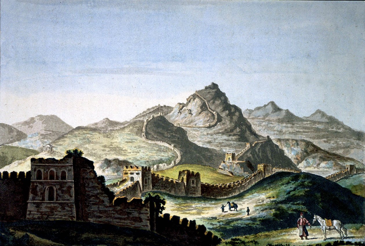 A grande muralha da China, c. 1820 (gravura) de Unbekannter Künstler