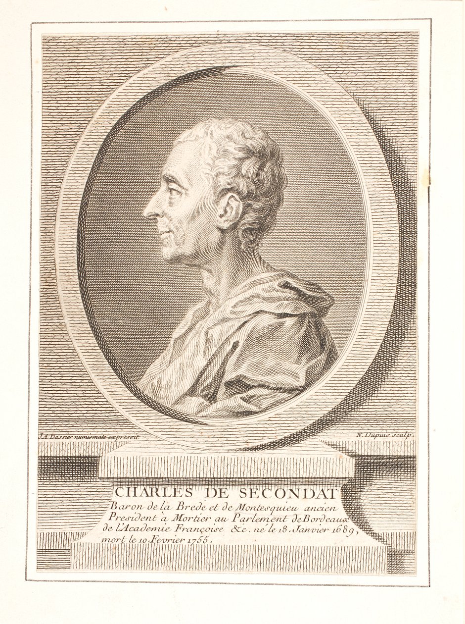 Charles-Louis de Secondat, Barão de La Brède e Montesquieu de Unbekannter Stecher