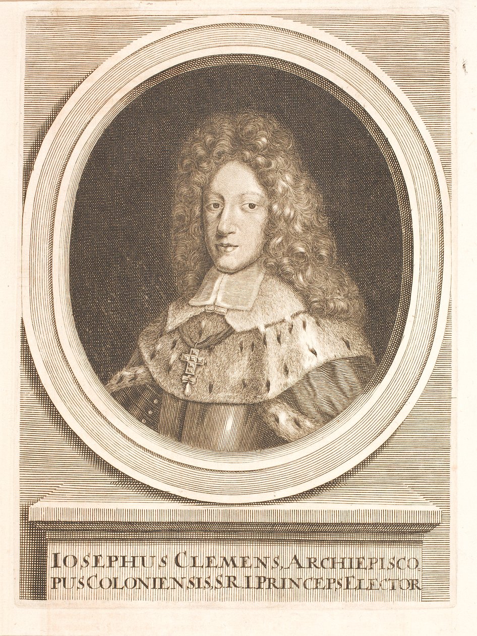 Joseph Clemens Kajetan da Baviera, Arcebispo de Colónia de Unbekannter Stecher