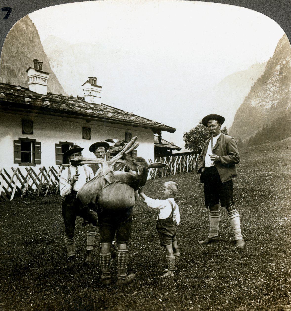 Alpinistas da Baviera, Alemanha. de Underwood and Underwood