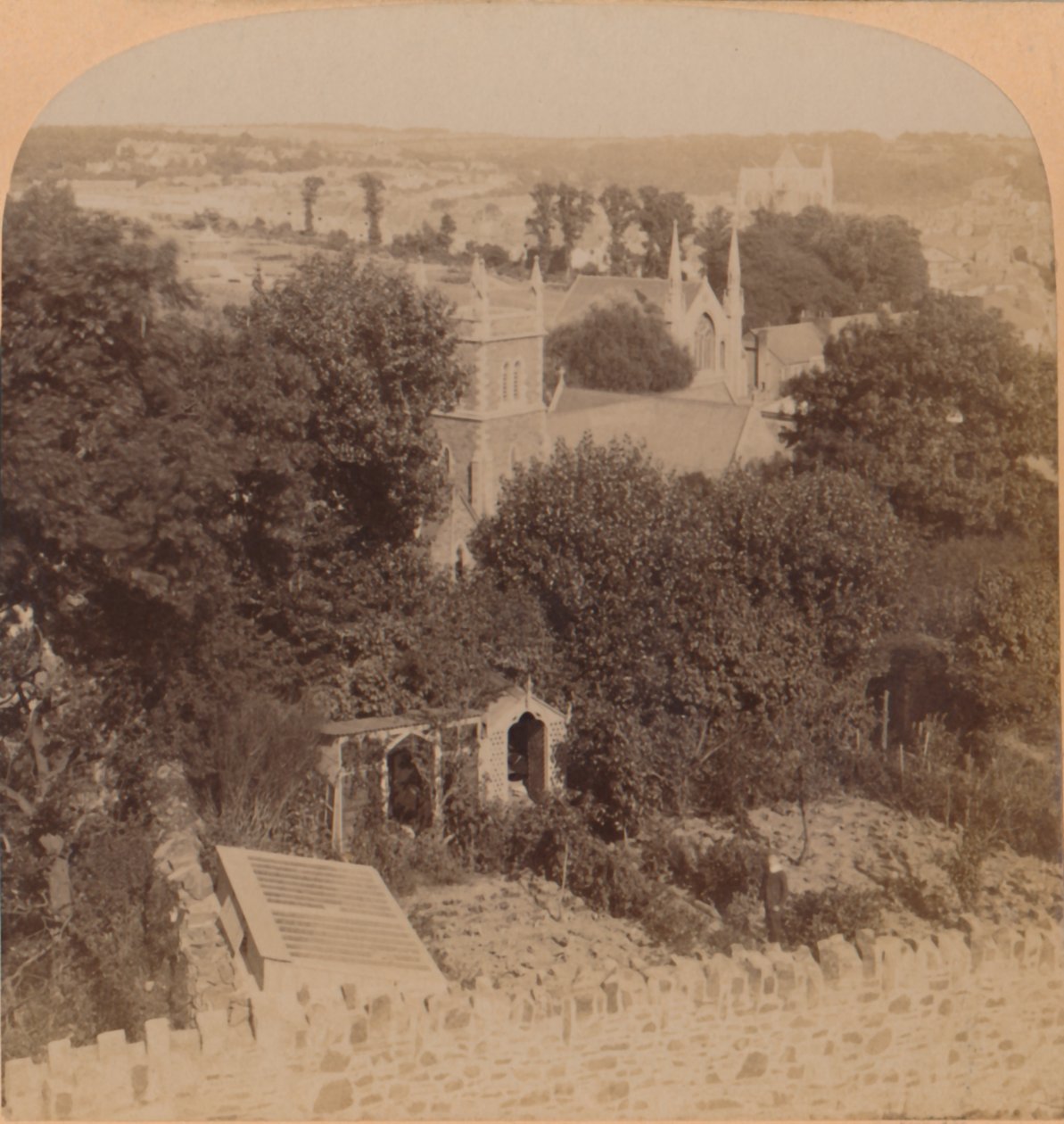 Vista geral de Truro, Cornualha, Inglaterra, 1900. de Underwood and Underwood
