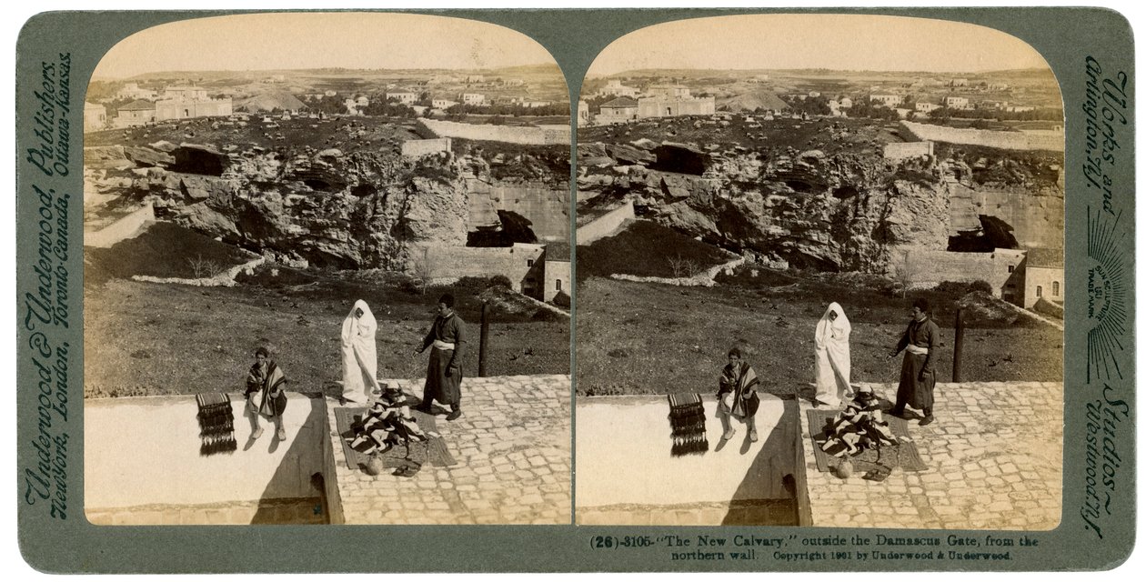 Jerusalém, vista do Portão de Damasco, Palestina, 1901. de Underwood and Underwood