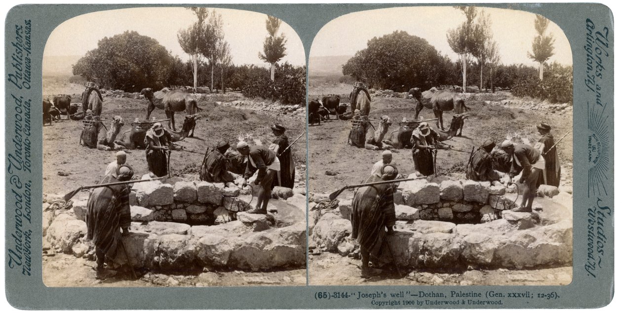Josephs Well, Dothan, Palestina, 1900. de Underwood and Underwood