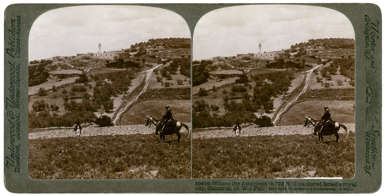 Samaria, sudoeste da Palestina, anos 1900. de Underwood and Underwood