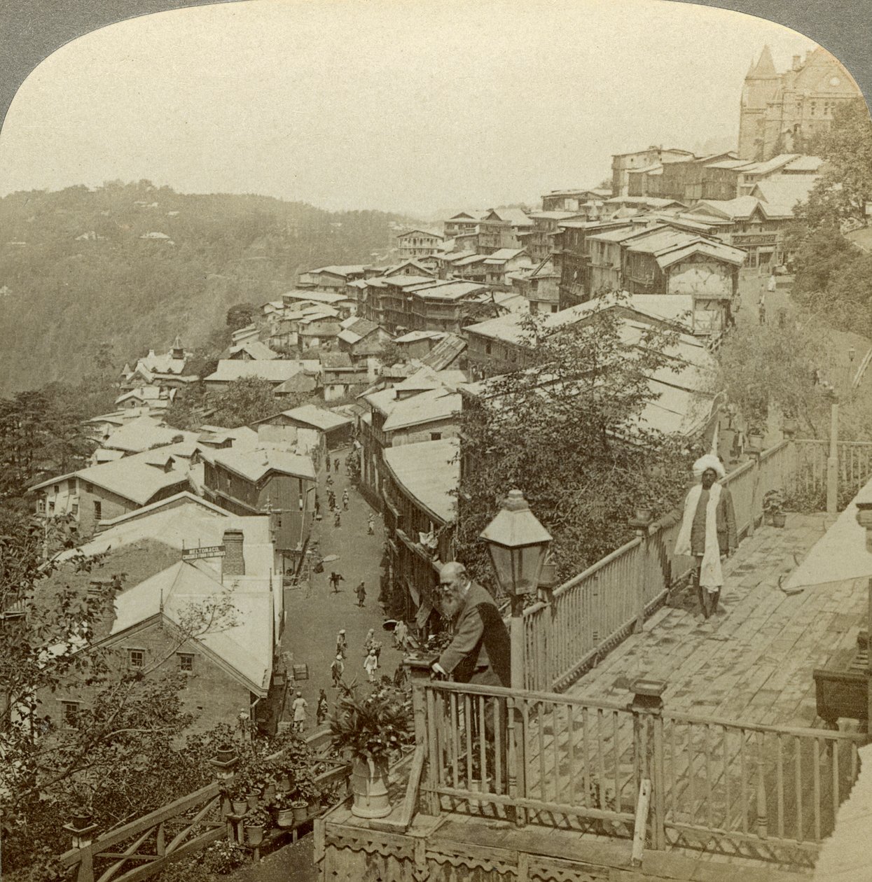 Simla, capital do verão nas Índias, c1900s. de Underwood and Underwood