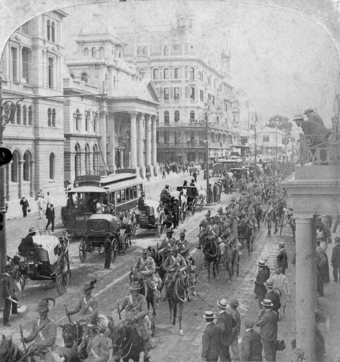 Light Horse da África do Sul, Cape Town, África do Sul, 2nd Boer War, 1900 de Underwood and Underwood