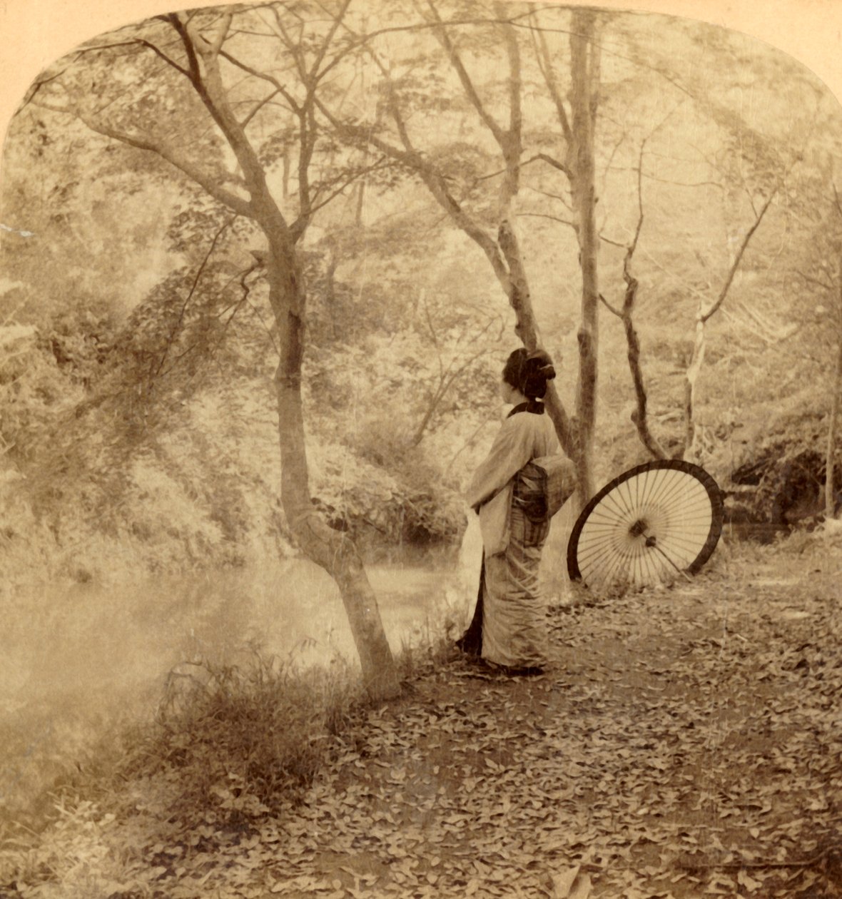 Os dias dourados do outono no Japão, 1896. de Underwood and Underwood