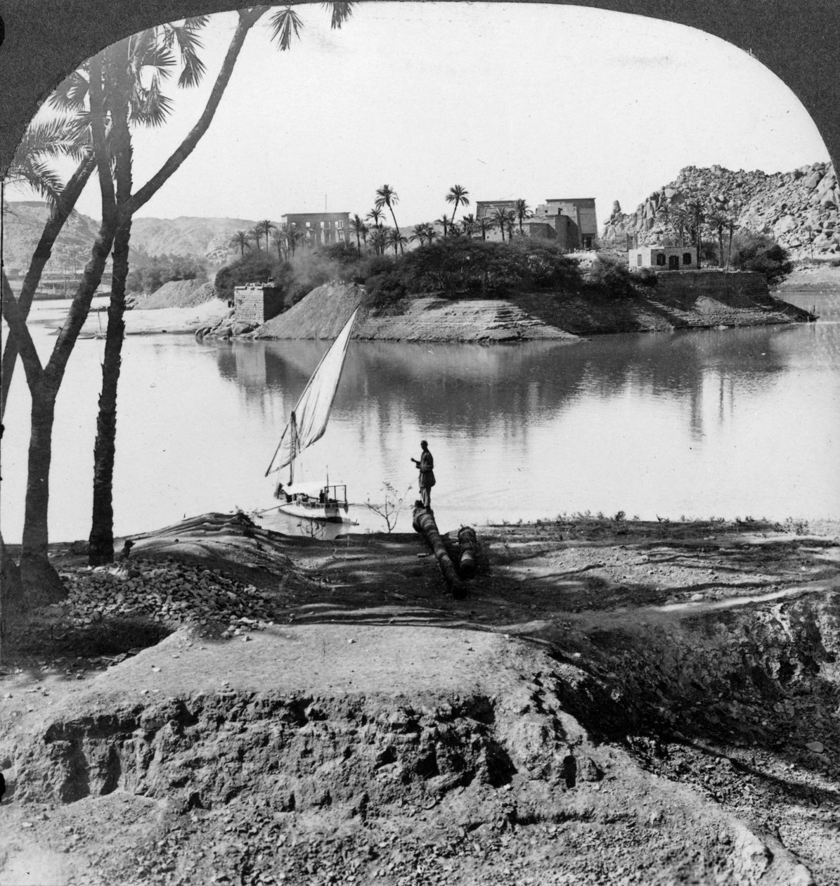 A ilha de Philae, Egito, 1905. de Underwood and Underwood