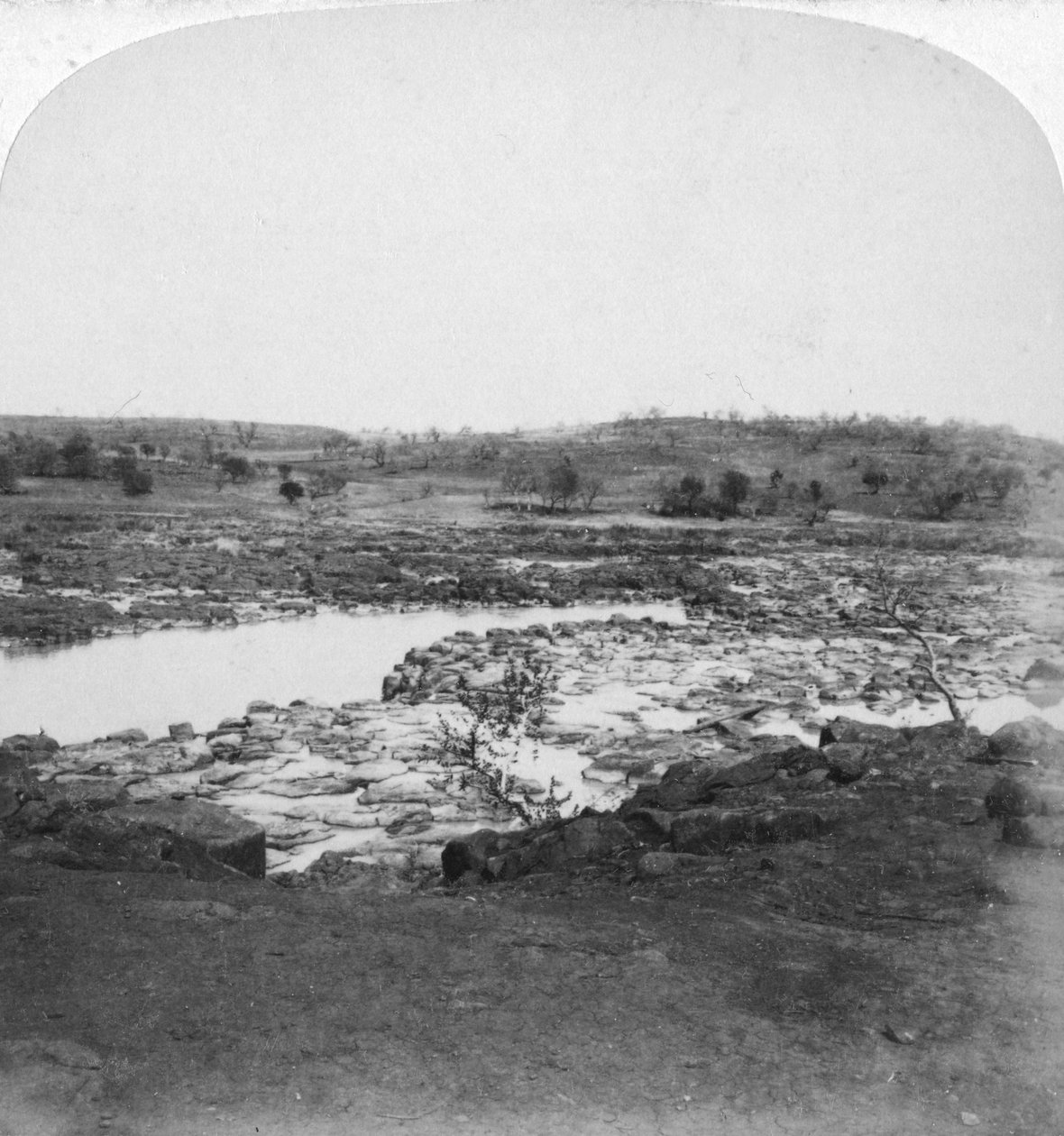 Rio Tugela, Natal, África do Sul, Guerra dos Bôeres, 1901 de Underwood and Underwood