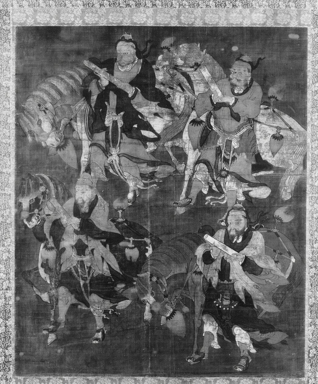 Quatro Divindades com Cavalos. de Unidentified.