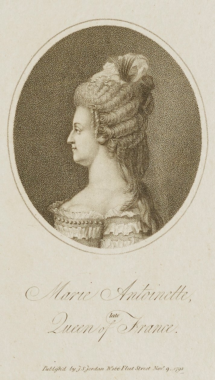 Maria Antonieta, antiga rainha de França de Unidentified