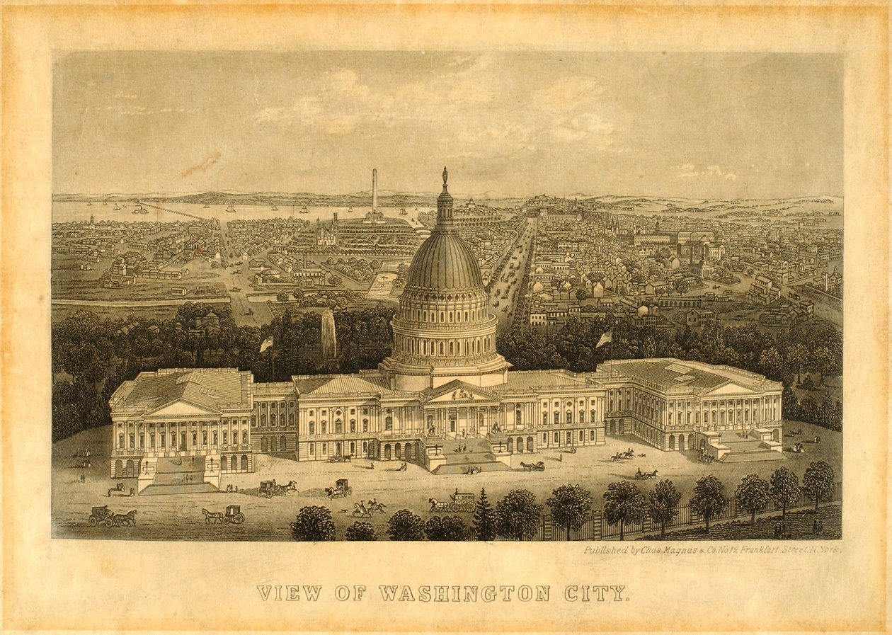 Vista da cidade de Washington de Unidentified