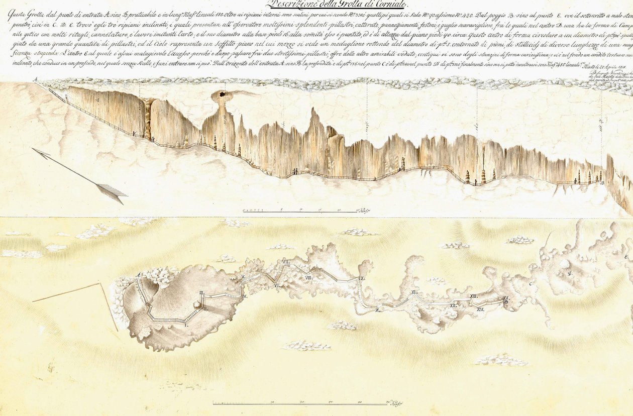 Uma morfologia da caverna em Vilenica de Unknown