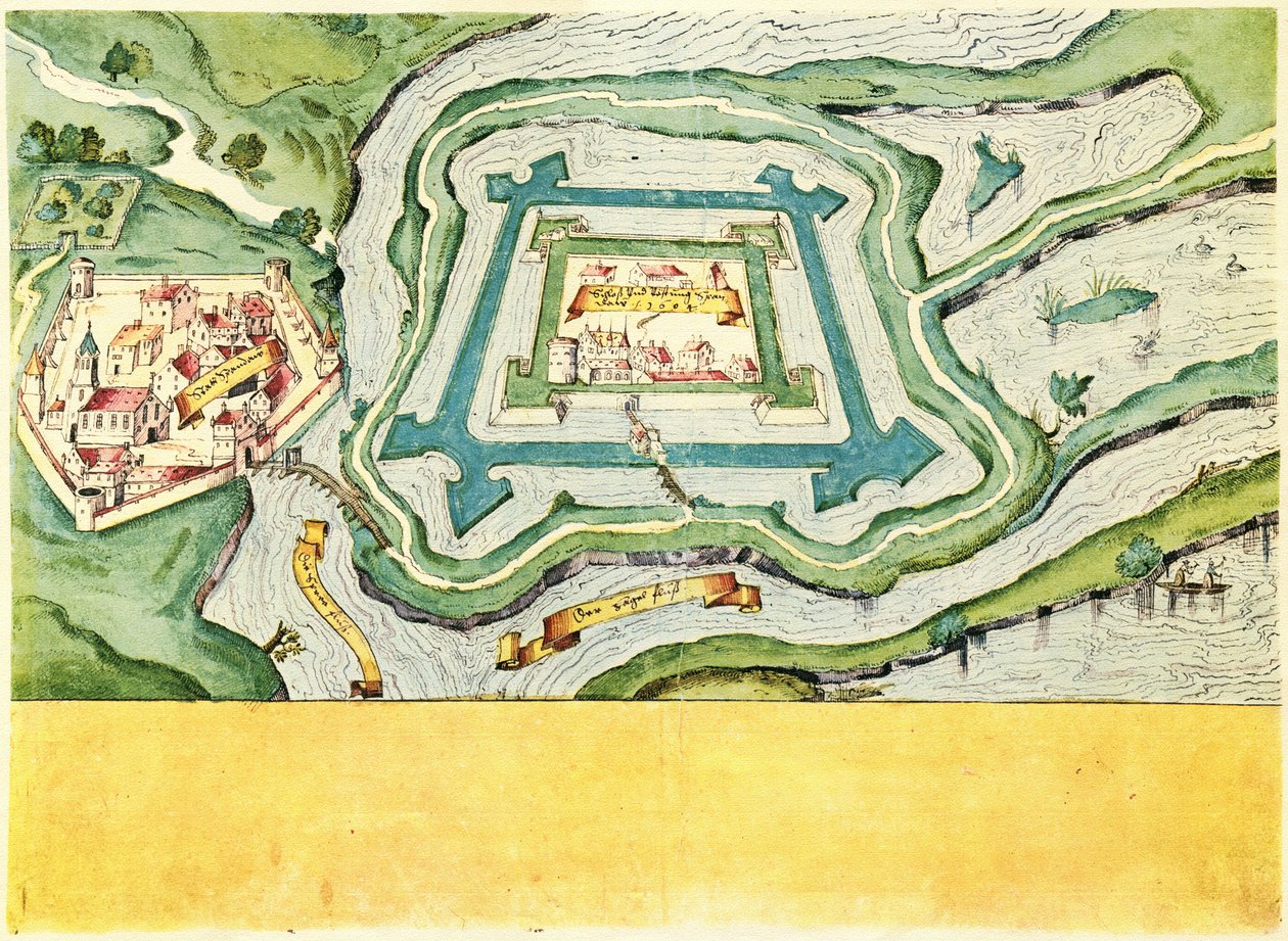 Cidade, Castelo e Paróquia Spandaw 1604 de Unknown
