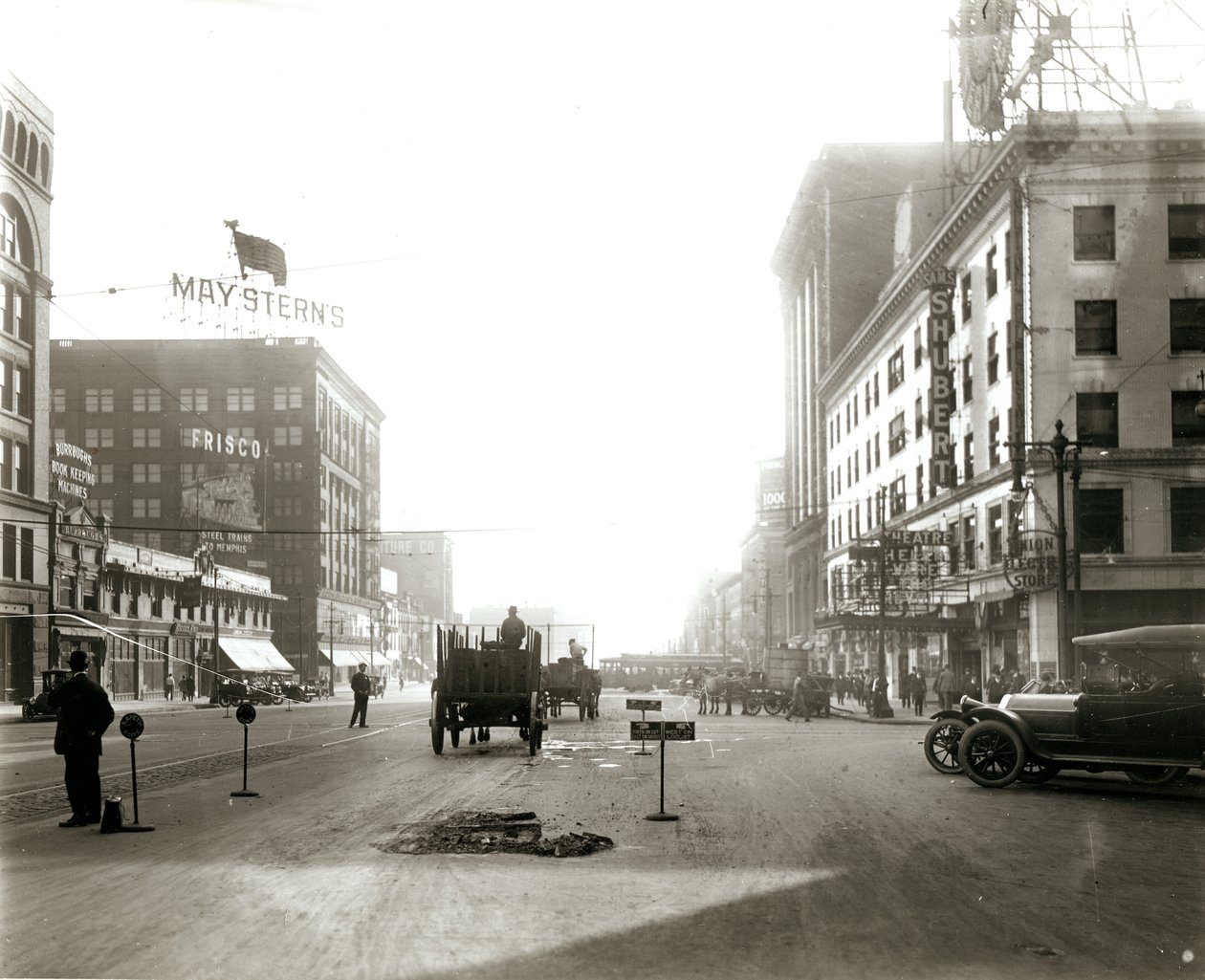 Vista, twelfth, rua, olhar, sul, locust, rua de Unknown