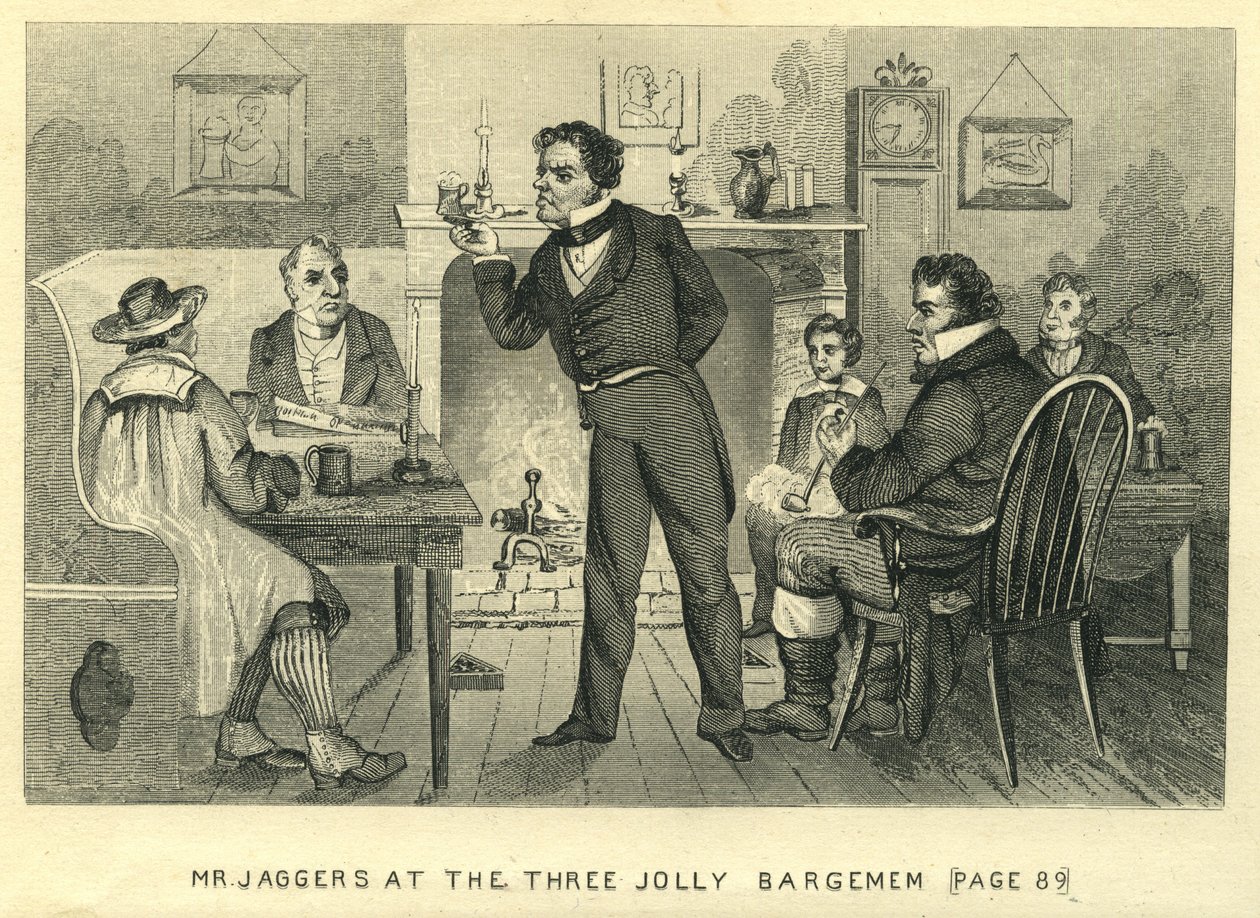 Grandes Expectativas - Sr. Jaggers No Três Jolly Bargemen, c.1862 de Unbekannt Unbekannt
