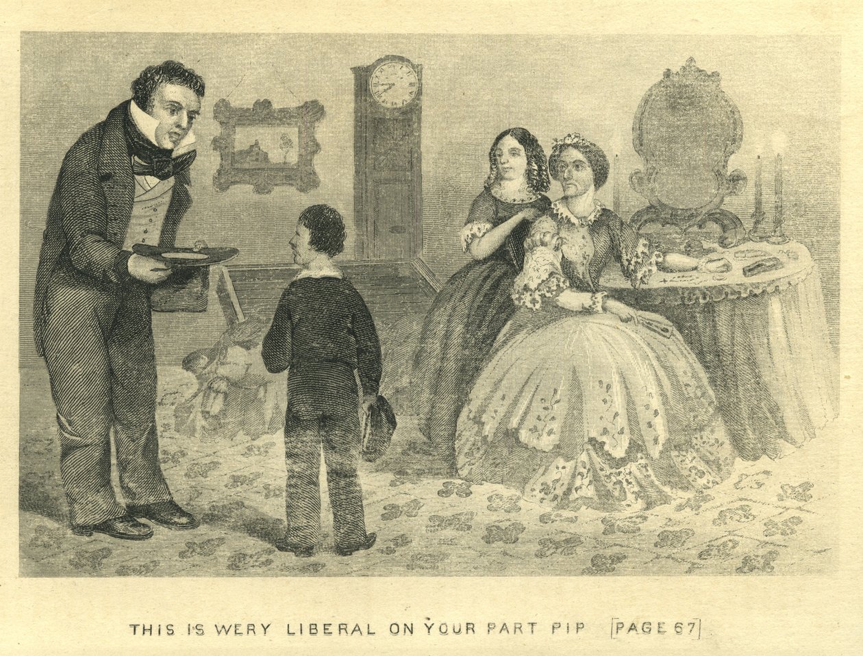 Grandes expectativas - isso é muito liberal na sua parte Pip, 1862 de Unbekannt Unbekannt