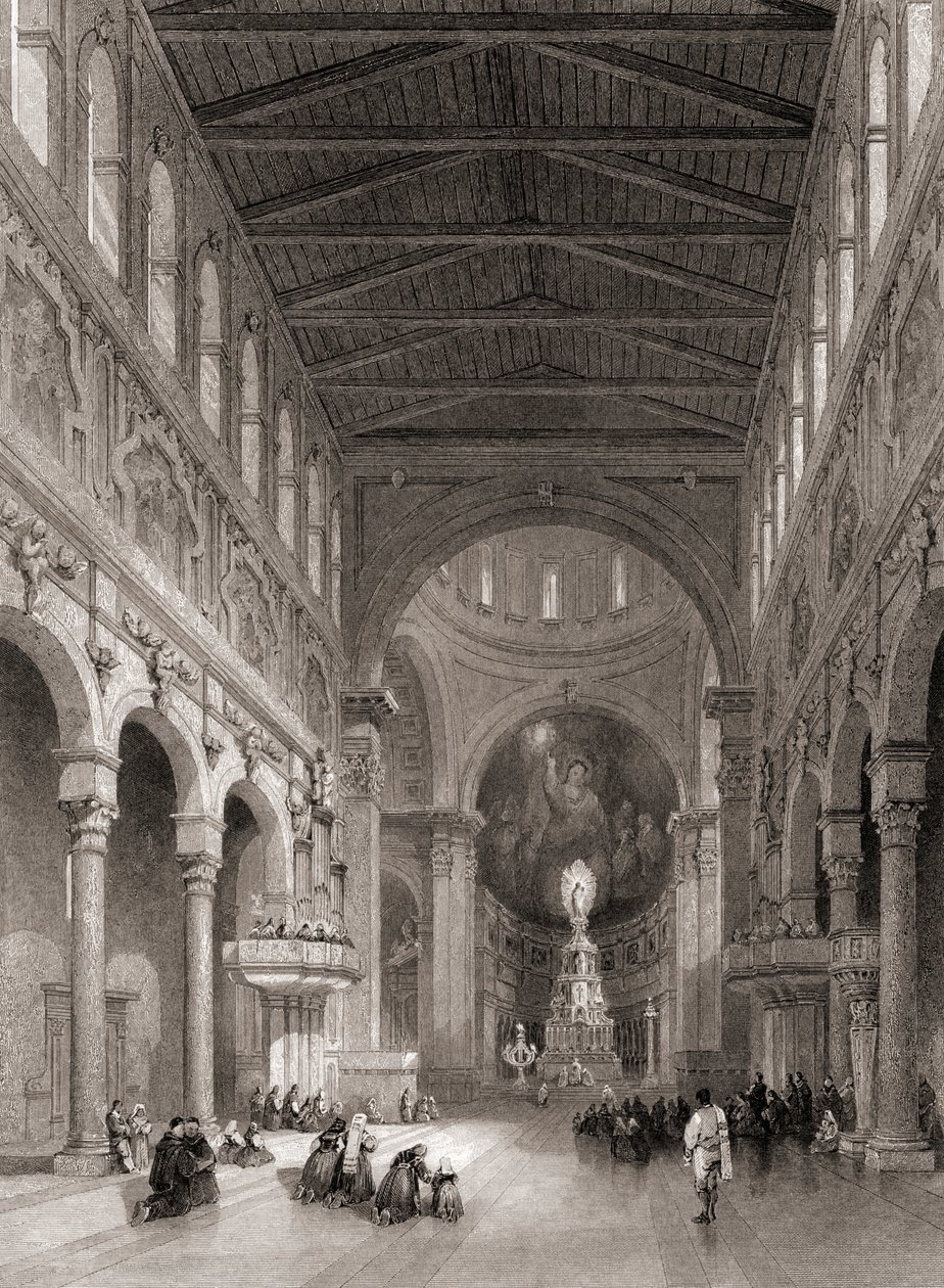 Interior, de, a, catedral, em, messina, sicília, itália de Unbekannt Unbekannt