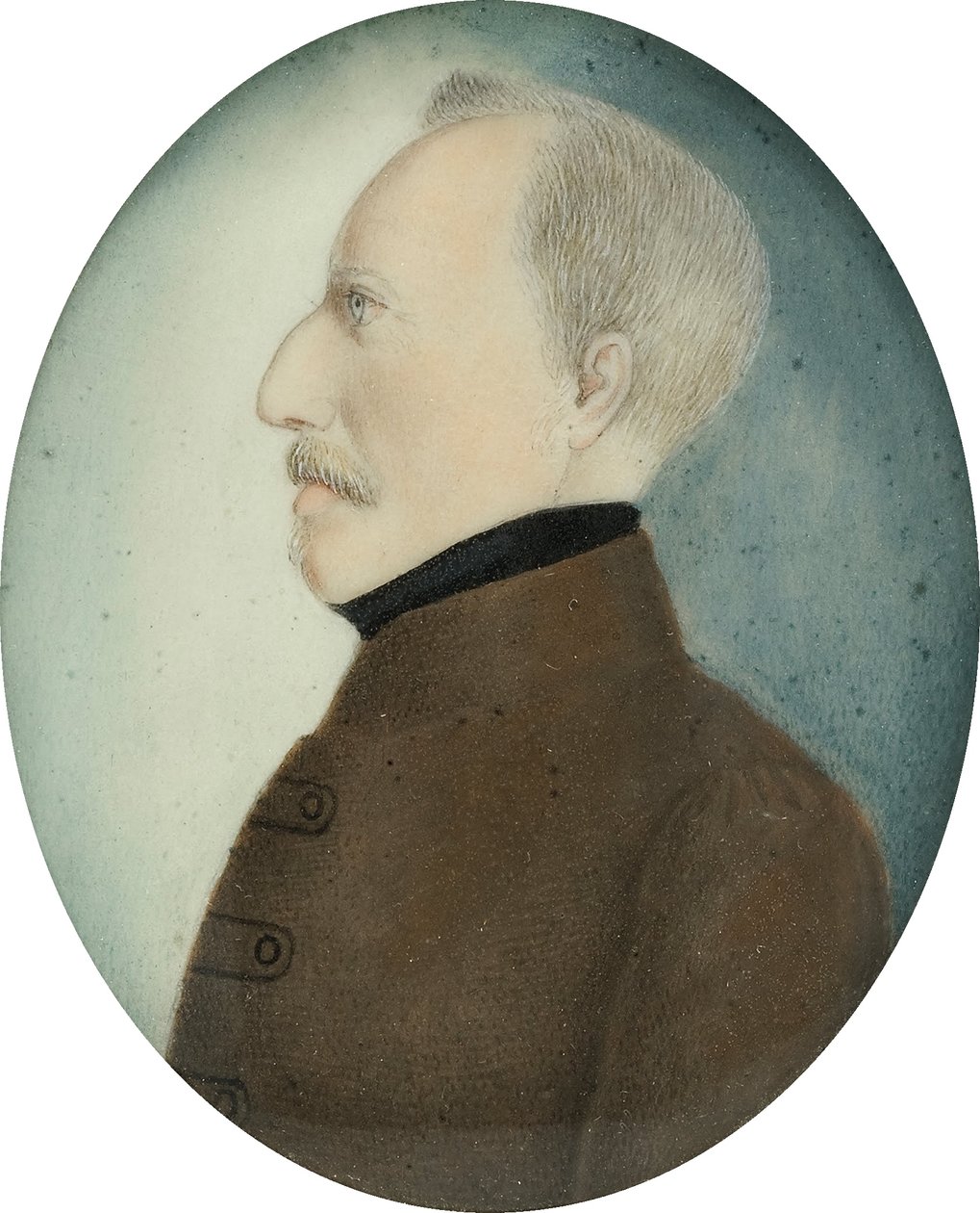 Miniatura do "Coronel Gustafsson", ex-Gustavo IV Adolfo Rei da Suécia, c.1830 (aguarela sobre papel) de Unbekannt Unbekannt
