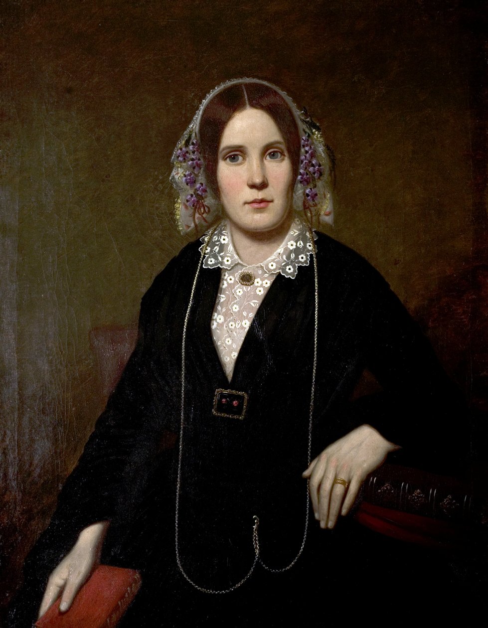 Retrato de uma senhora da família Worthington, c.1845-55 de Unknown