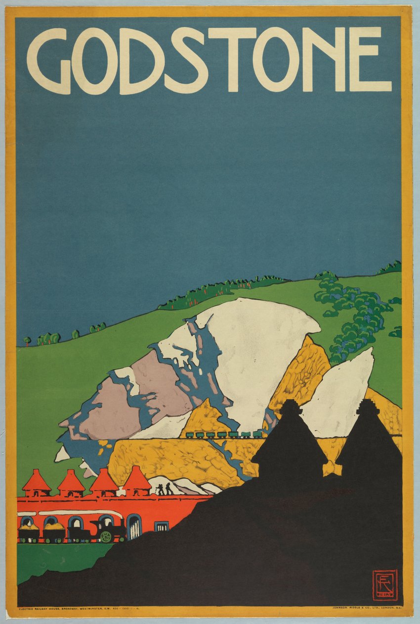 Cartaz, godstone, londres, subterrâneo, 1915 de Unknown