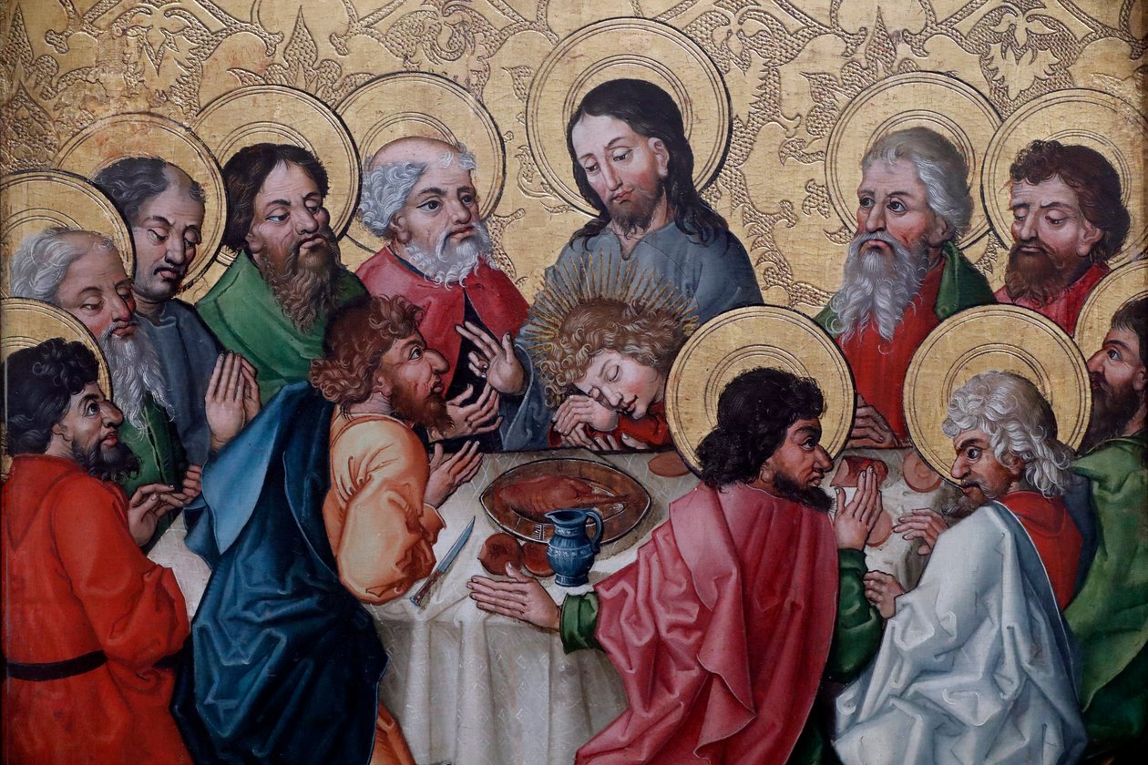 A última ceia, detalhe de Unknown