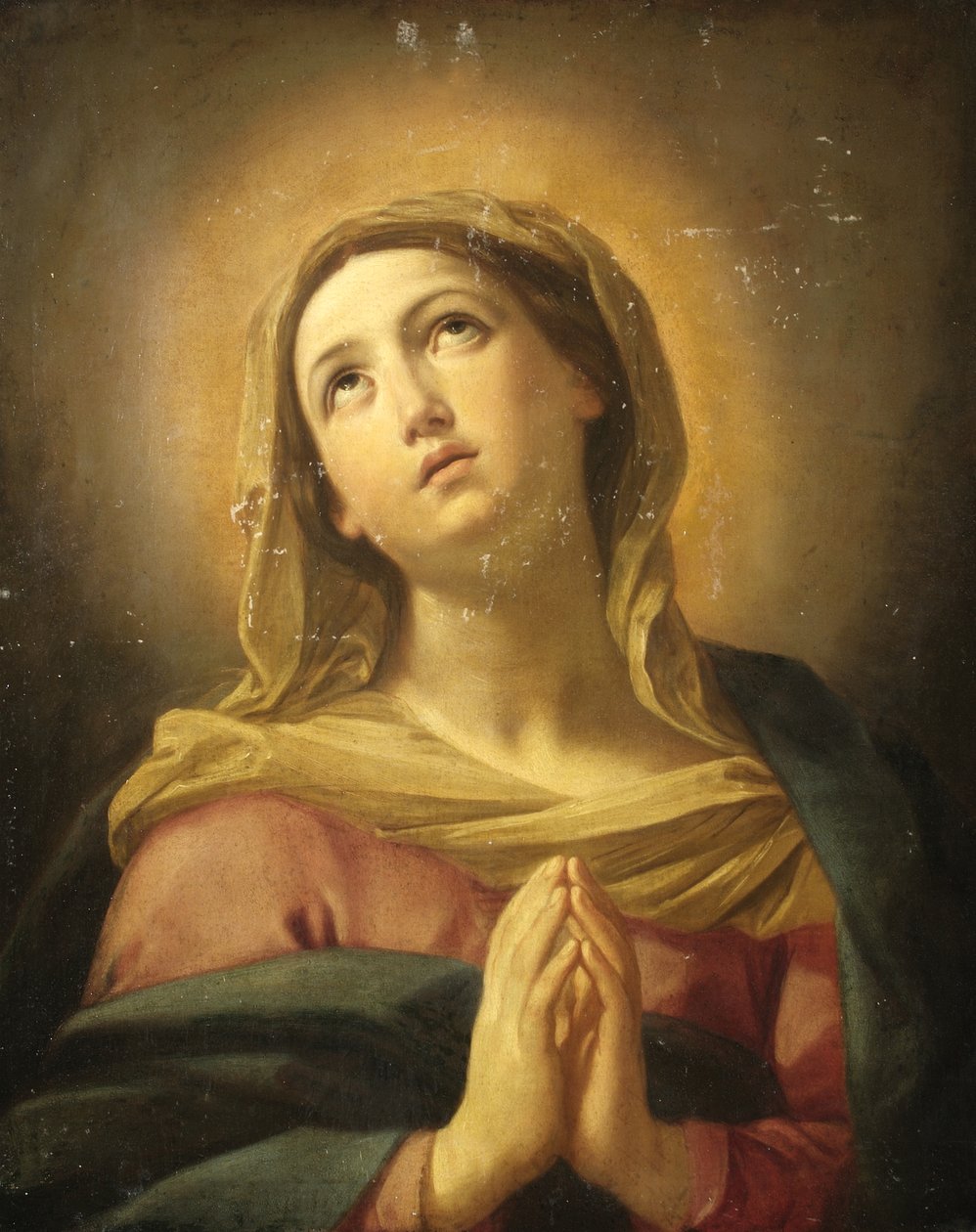A Virgem Maria Rezando de Unbekannt Unbekannt