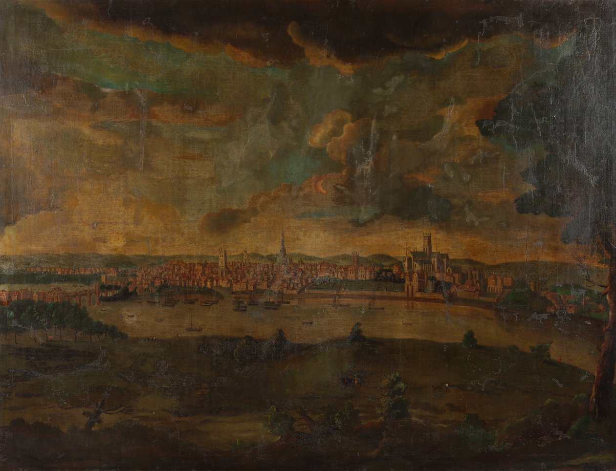 Vista de Worcester, c.1740 de Unbekannt Unbekannt