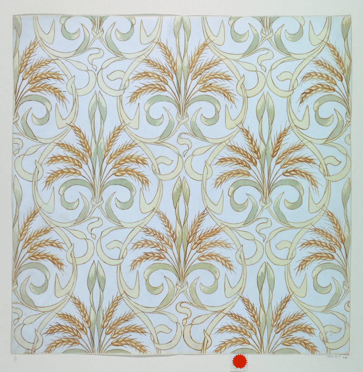 Desenho, Design para Papel de Parede, 1894 de Unknown