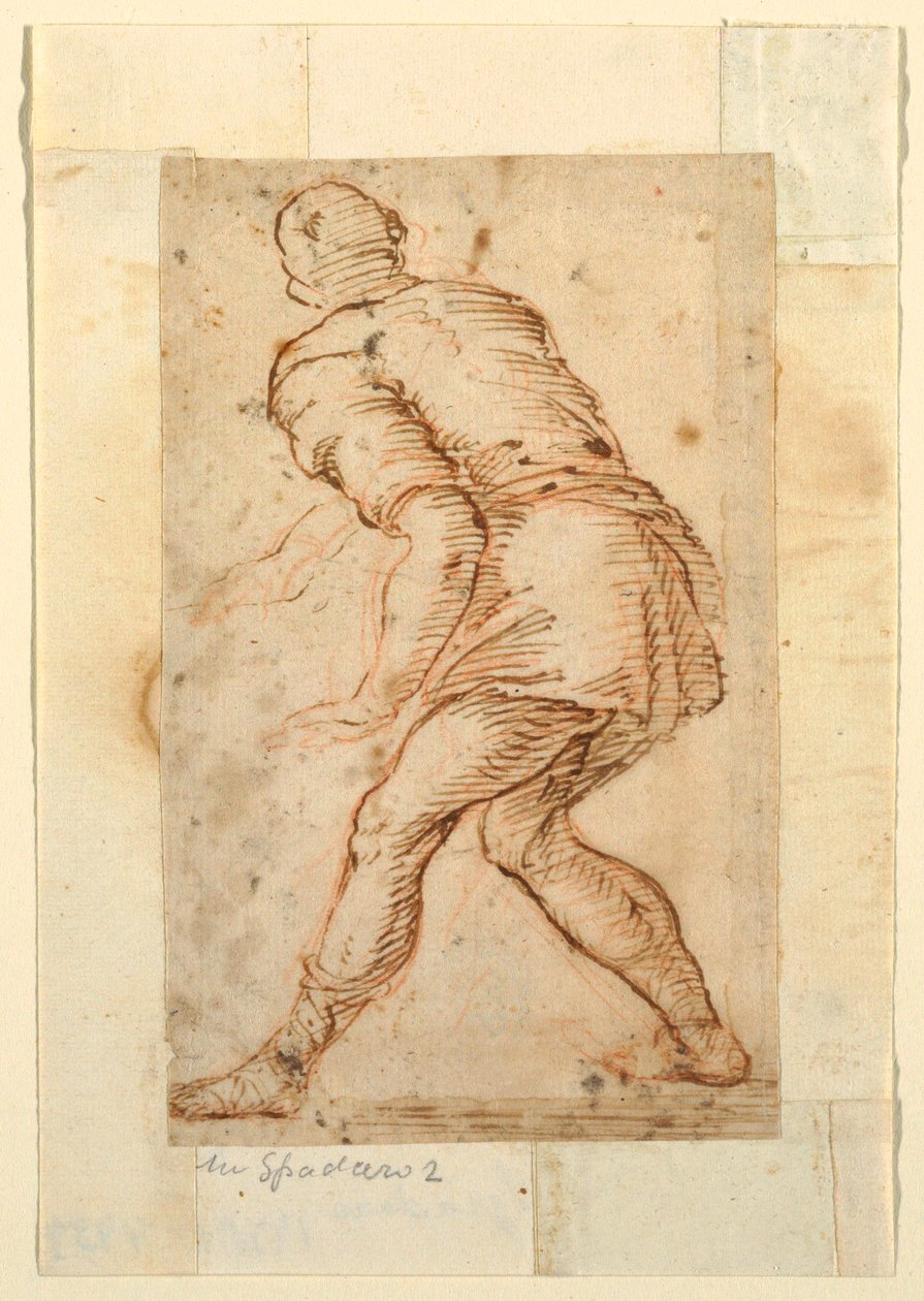 Desenho, Estudo Figural de um Homem de Unknown