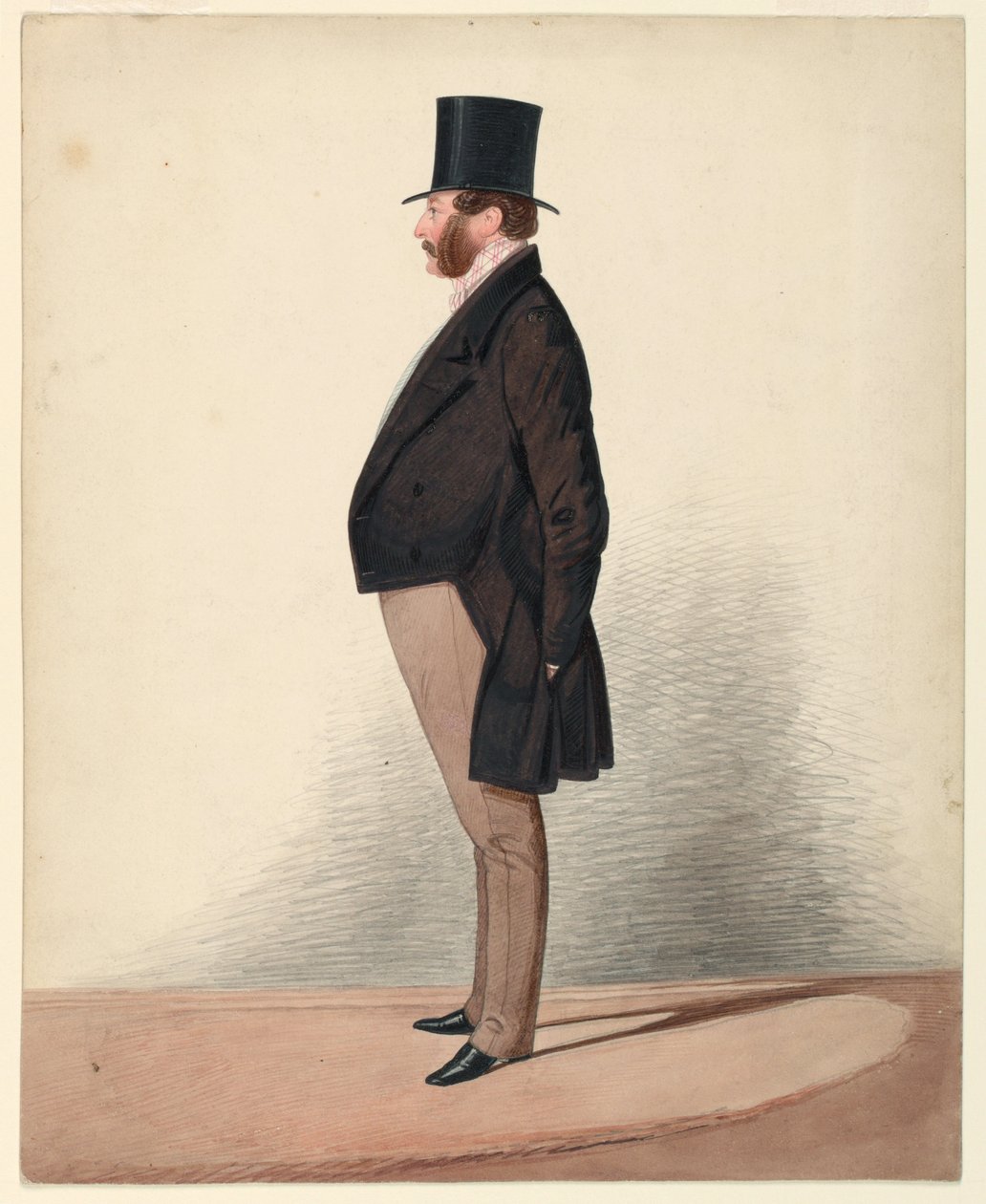 Desenho, Retrato do Homem Não Identificado, 1870–80 de Unknown