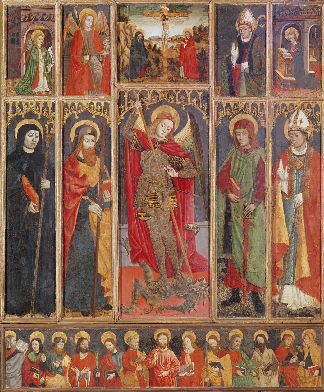 Retábulo de São Miguel (tempera no painel) de Unknown