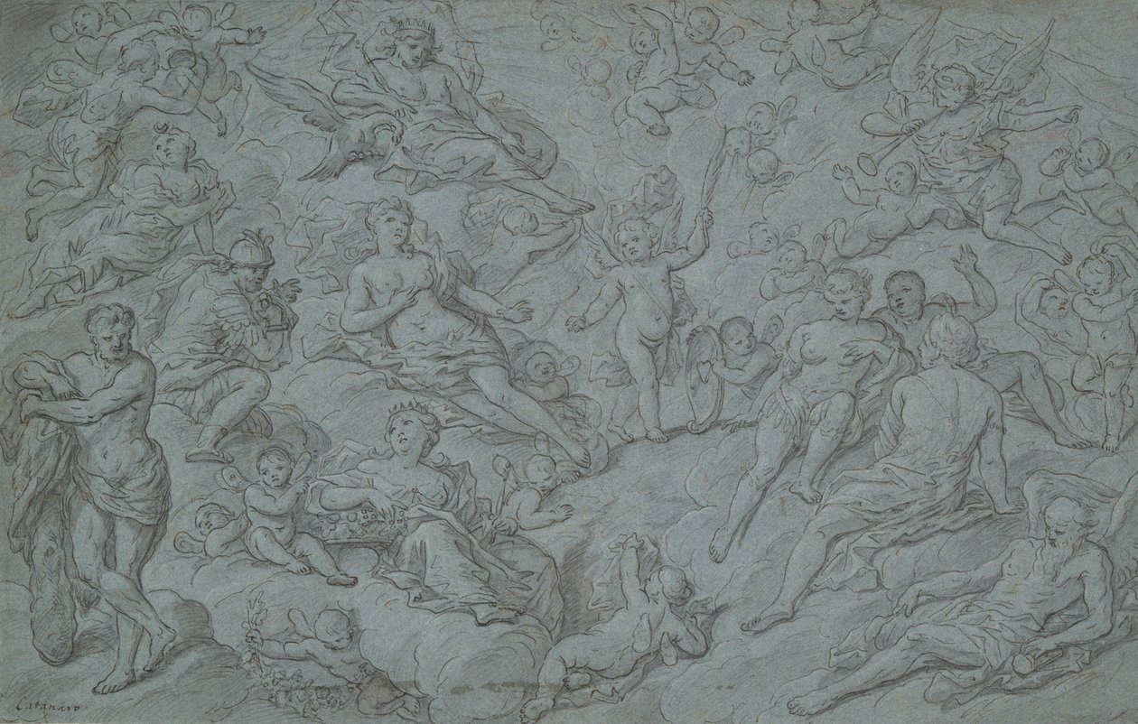 Assembleia dos Deuses e Hércules de Unknown