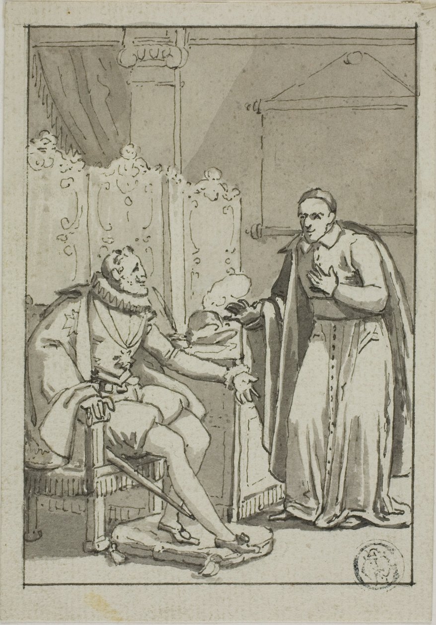 Audiência do Cardeal com Henrique IV de Unknown