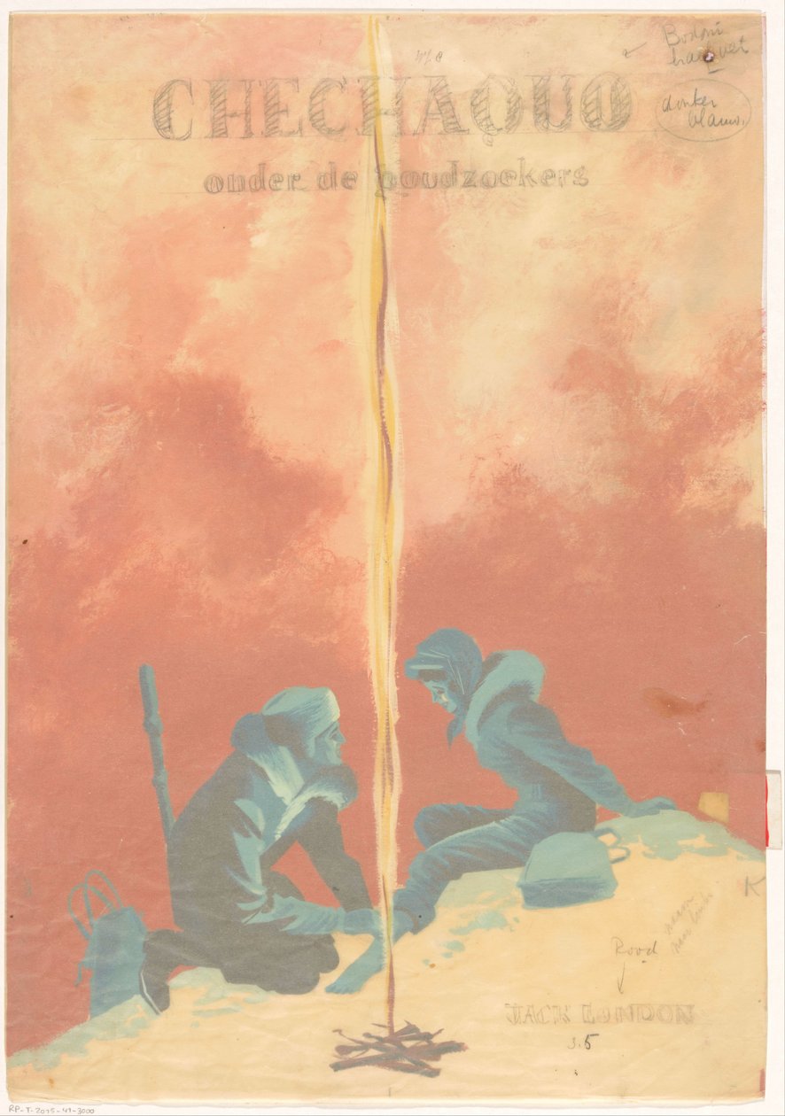 Desenho da banda para: Jack London, Chechaquo entre os garimpeiros (Chechaquo e veteranos), 1958 de Unknown
