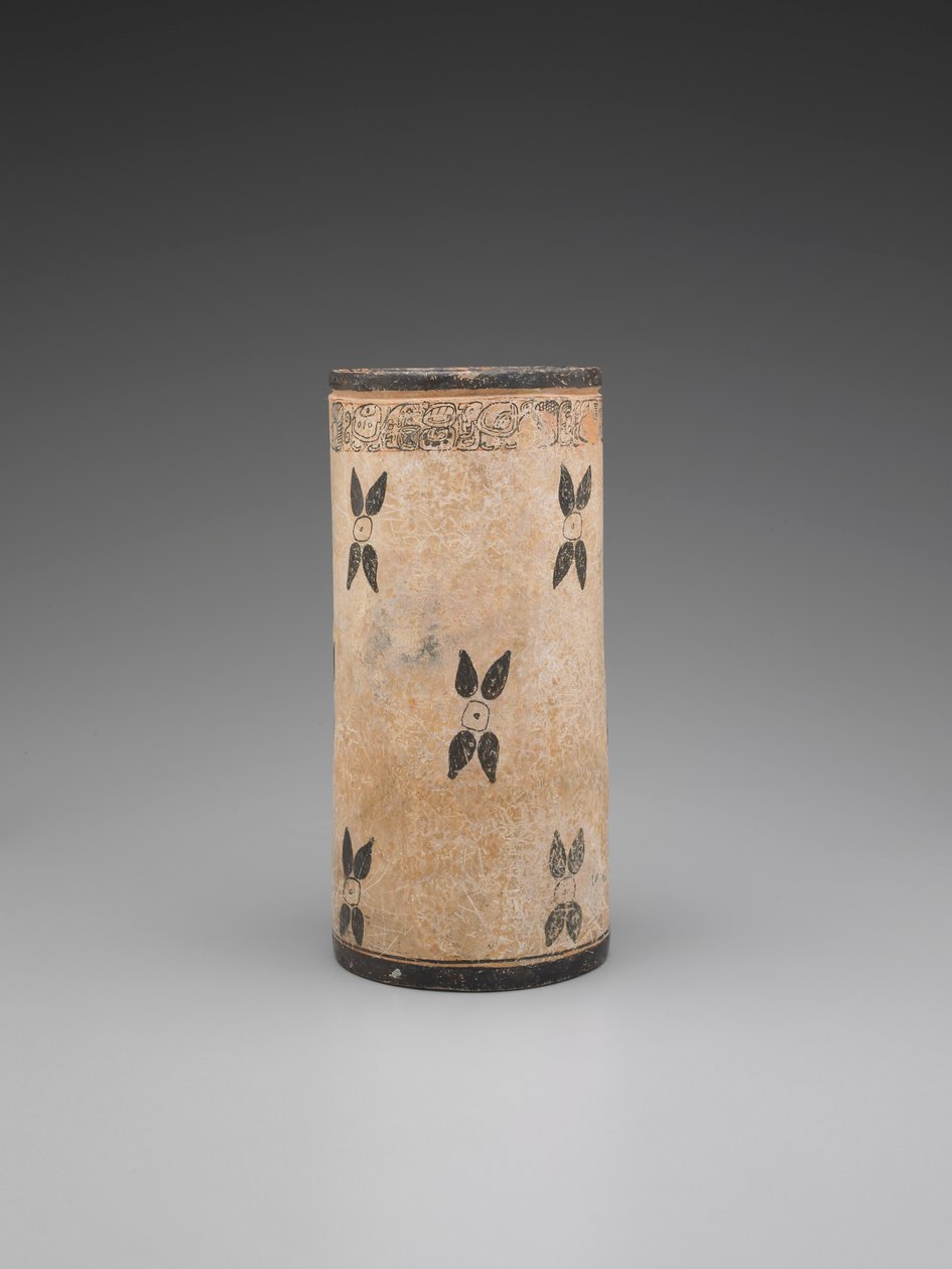 Vaso de Cacau com Design Floral de Unknown