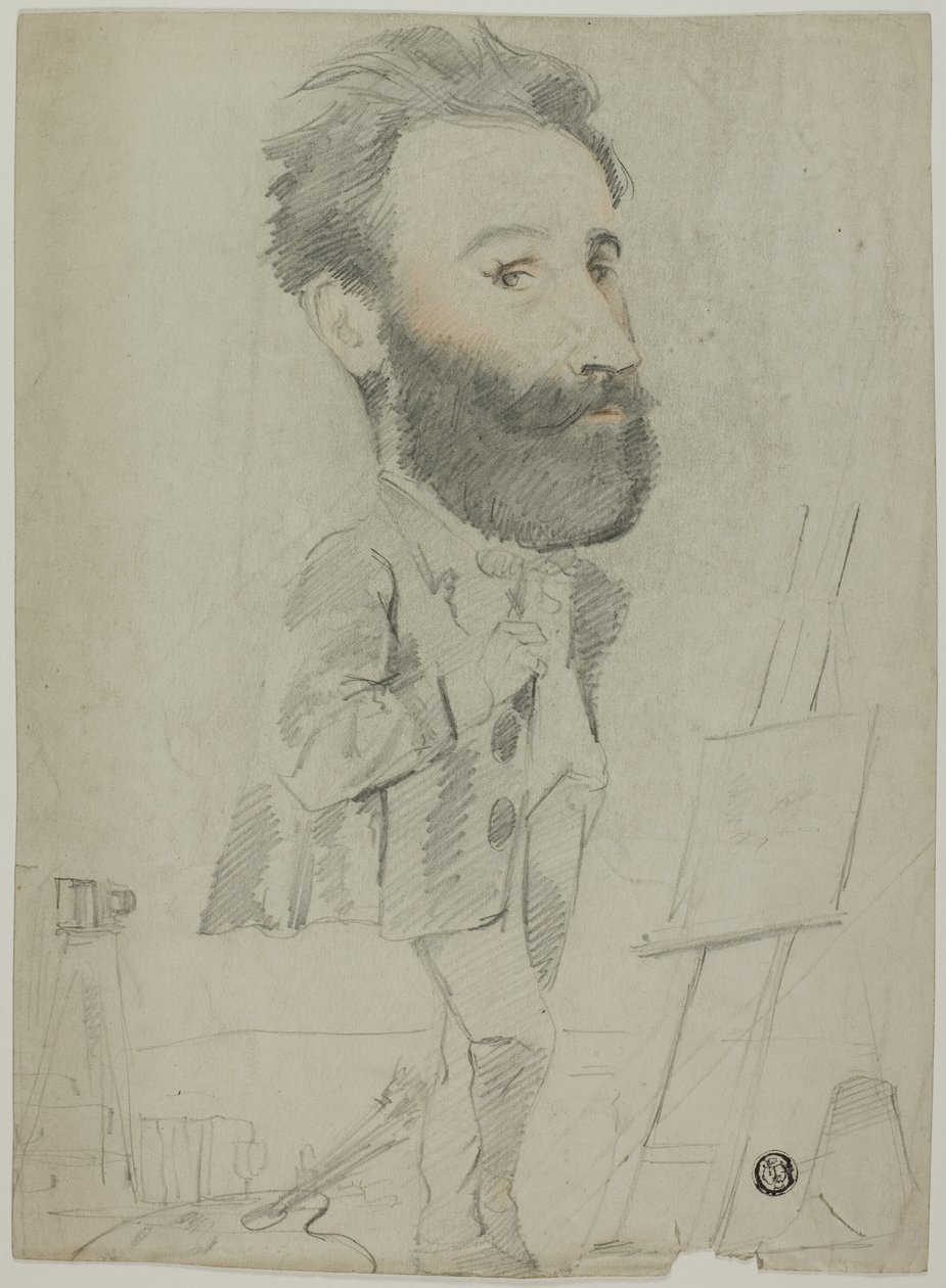 Caricatura de um professor de arte de Unknown