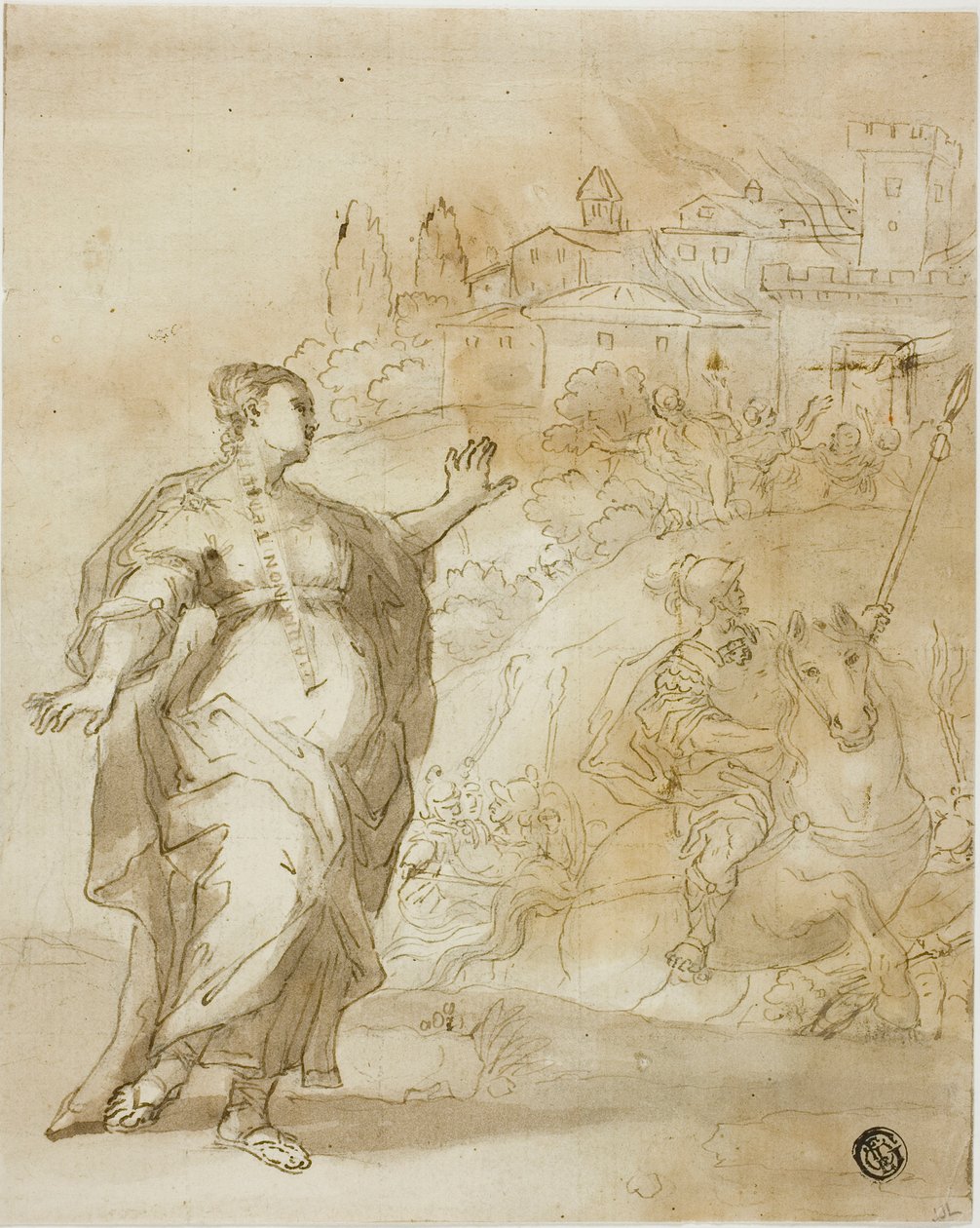 Cassandra Antes da Cidade Ardente de Tróia de Unknown