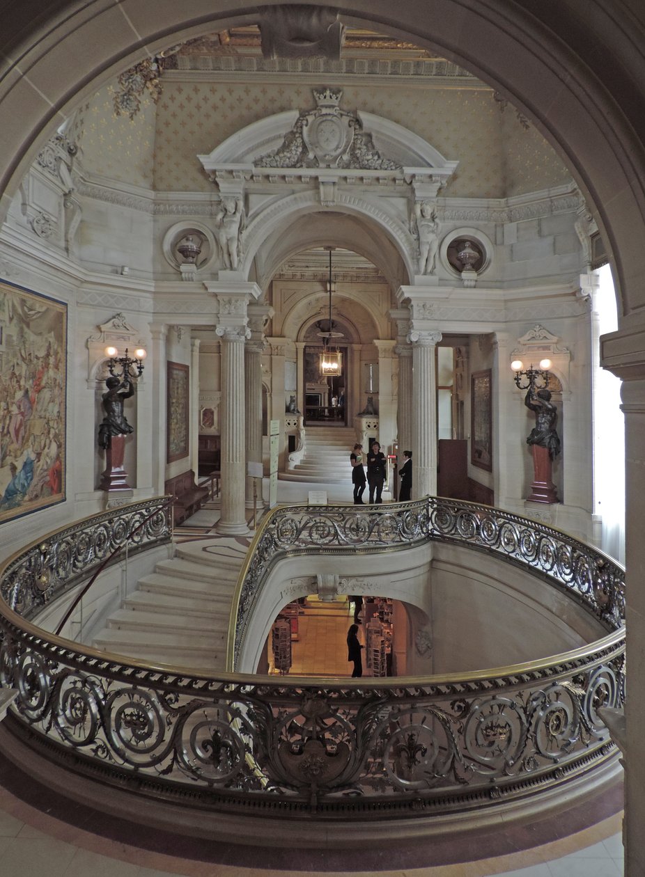 Chantilly, Chateau: hall de entrada no castelo, de Unknown