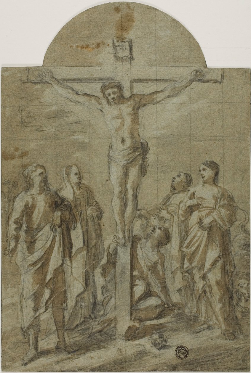 Crucificação com Santos de Unknown