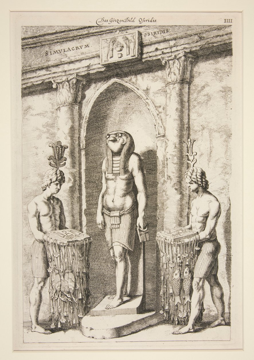 The Gotzenbild Osiridis [O Templo de Osiris]. de Unknown