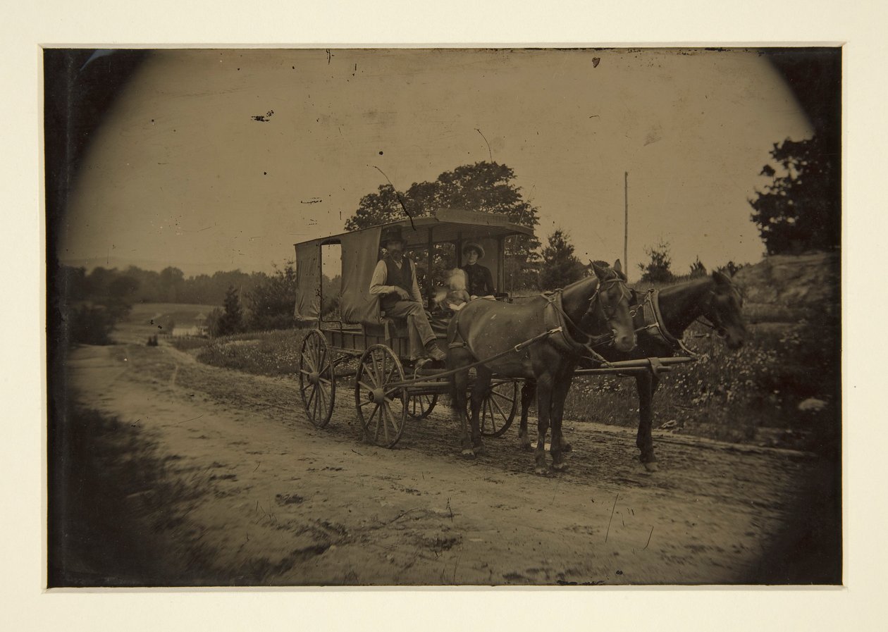 Família em um vagão de Unknown