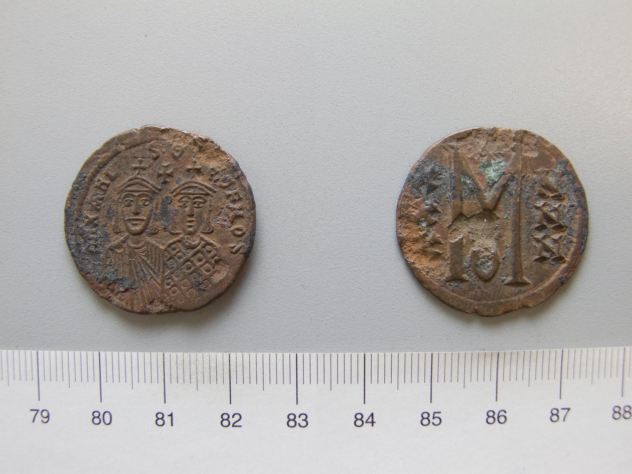 Follis (40 Nummi) de Michael II; Teófilo I de Desconhecido de Unknown