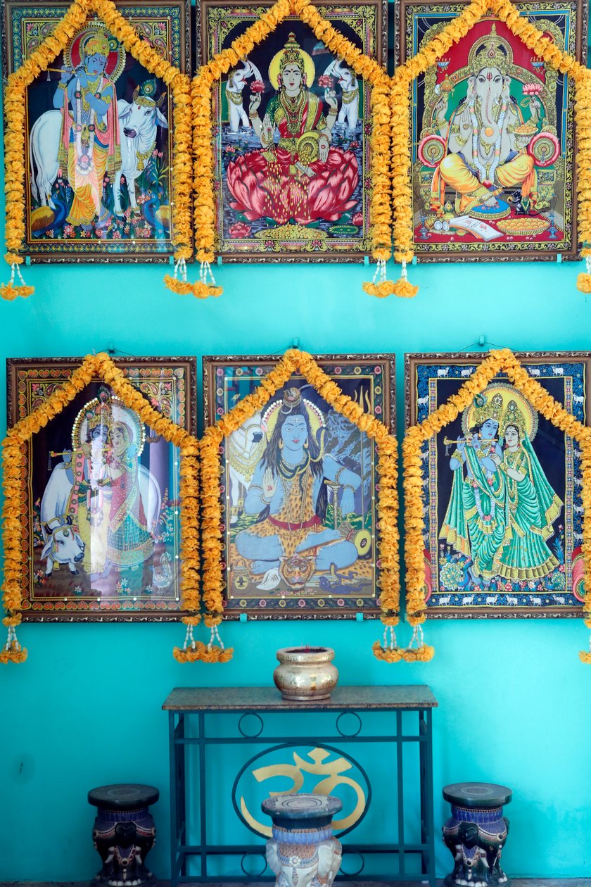 Divindades Hindu, Templo Sri Thenday Yutthapani, Cidade de Ho Chi Minh, Vietnã de Unknown
