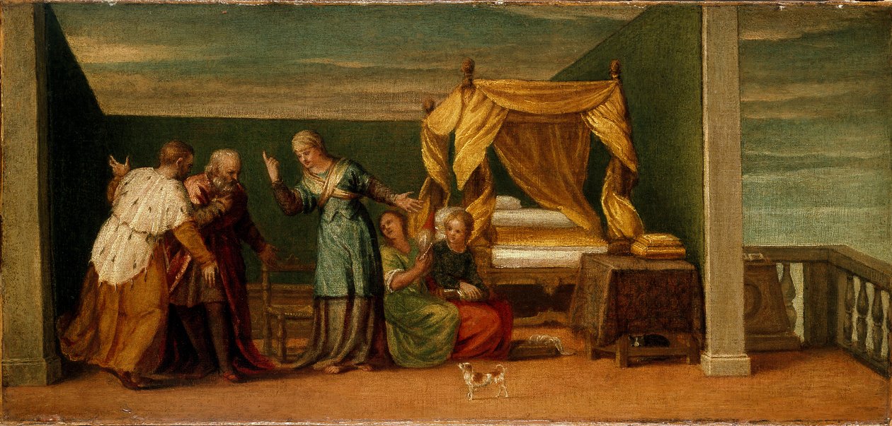 Judite recebendo os Antigos de Betúlia, século XVI de Unknown