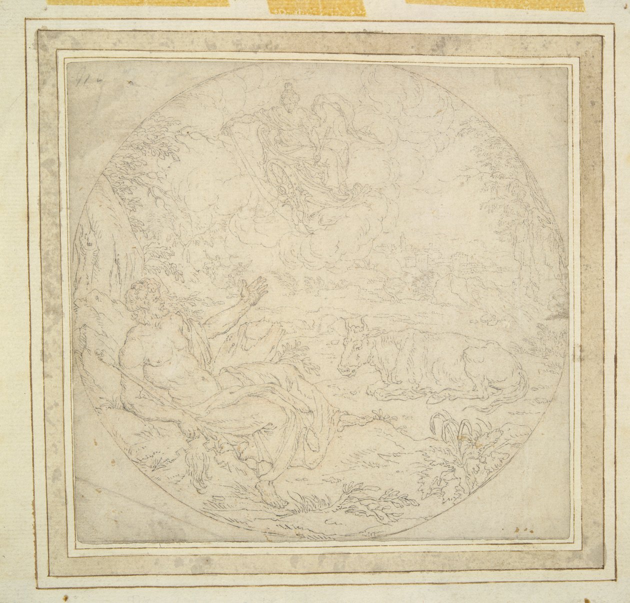Juno, com pavões, mostra Io a Júpiter de Unknown